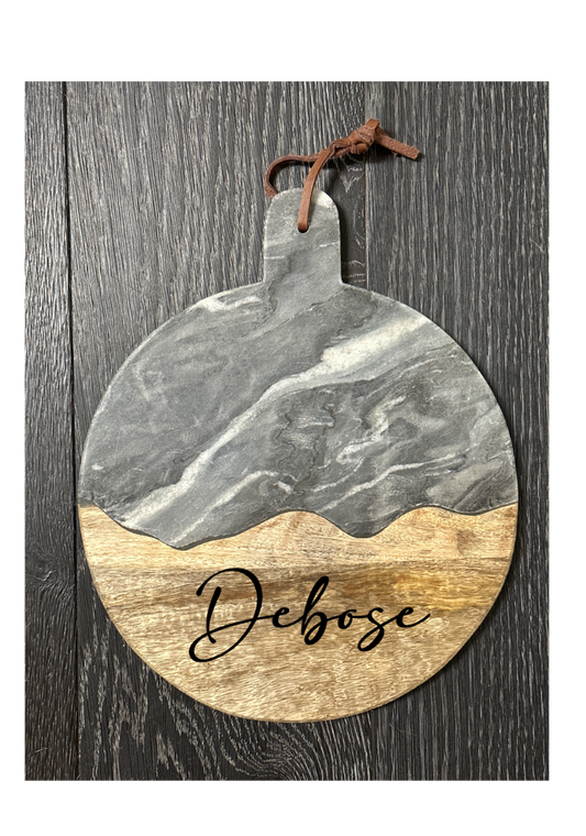 Marble and wood board